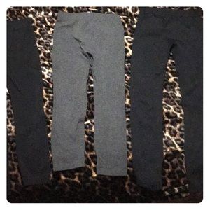 Black and gray leggings bundle